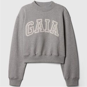 Gap x Cult Gaia Cropped Logo Sweatshirt